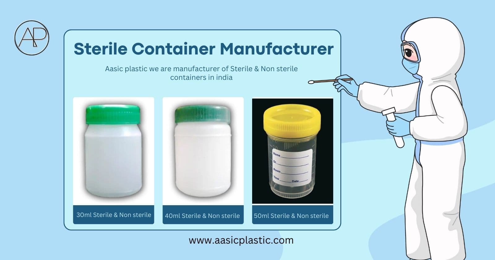 Premium Quality HDPE Sputum Containers – Manufactured by Aasic Plastic